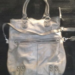 Beautiful Gray Linea Pelle large bag👜